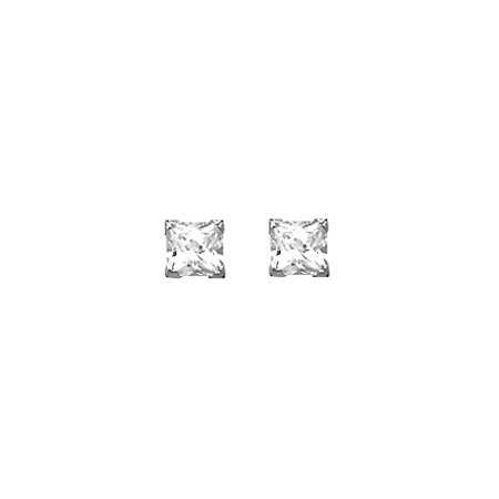 Clous d'oreilles mixtes carrés 4 mm