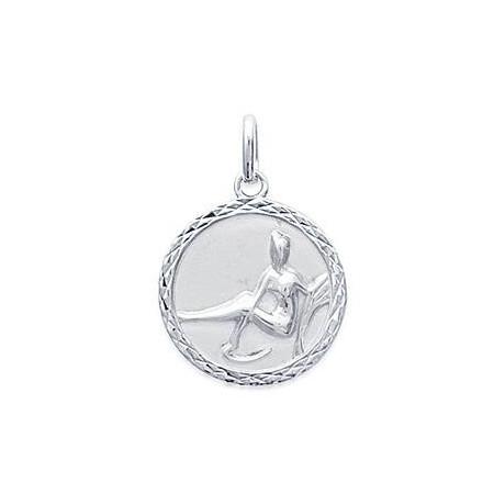 Médaille zodiaque Vierge en argent