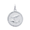 Médaille zodiaque Poissons en argent