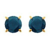 Clous d'oreilles or, saphirs 3 mm