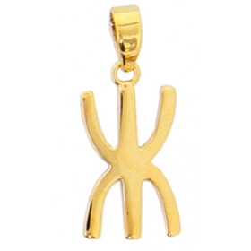 Pendentif croix kabyle en plaqué or