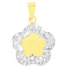 Pendentif étoile en or jaune et cristal