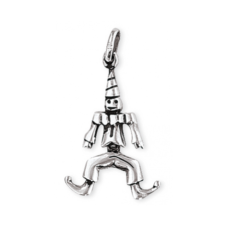 Pendentif pantin articulé en argent