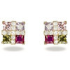 Boucles d'oreilles plaqué or pavé d'oxydes de zirconium.