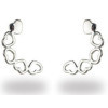 Boucles d'oreilles constellation de coeurs