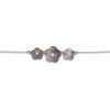 Bracelet argent trilogie de fleurs de nacre