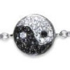 Bracelet argent ying yang oxydes de zirconium