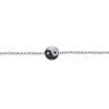 Bracelet argent ying yang oxydes de zirconium