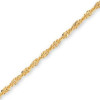Chaine de cheville en or maille singapour