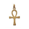 Croix de vie plaqué or avec gravures