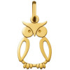 Pendentif chouette or jaune
