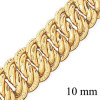collier mailles américaines en or de 10 mm de large