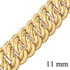 collier mailles américaines en or de 11 mm