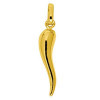 Pendentif corne italienne en or jaune