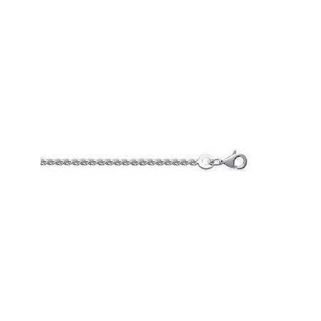 Bracelet en argent maille corde ronde 1,75 mm