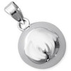 Pendentif boule argent de 12 mm