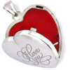 Porte Photo coeur Argent "I love you"