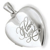 Porte Photo coeur Argent "I love you"