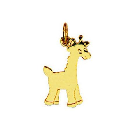 Pendentif girafe en or jaune