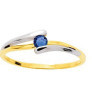 Bague or jaune avec saphir