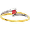 Bague or jaune avec rubis