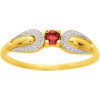 Bague or jaune avec rubis