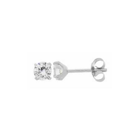 Clous d'oreilles zirconias 4mm