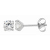 Clous d'oreilles zirconias 4mm