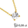 Collier diamants 0,08 carat