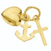 Pendentif des trois vertus en or 375/1000