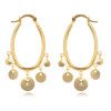 Boucles d'oreilles plaqué or style oriental