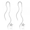 Boucles d'oreilles étoiles en argent.
