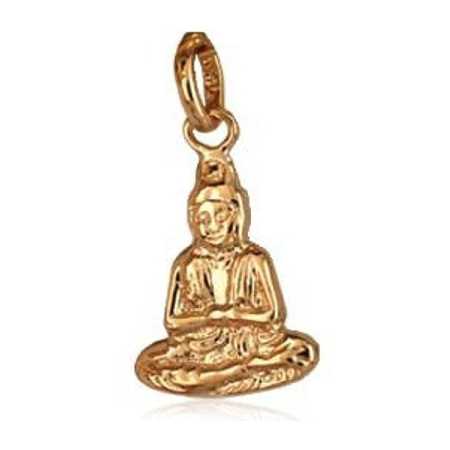 Pendentif gros Bouddha plaqué or