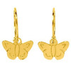 Dormeuses papillons en or