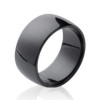 bague large en céramique noir