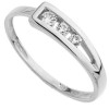 Bague oxydes de zirconium or gris