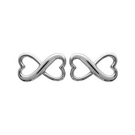 Boucles d'oreilles argent symbole infini