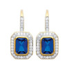 Boucles d'oreilles plaqué or et oxyde de zirconium