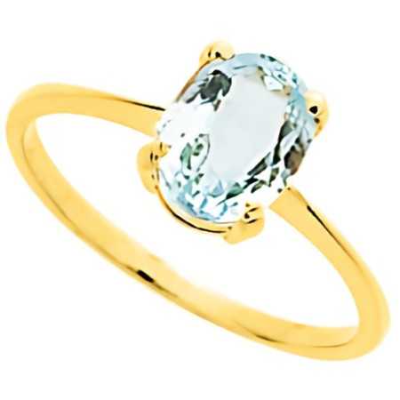 Bague aigue marine