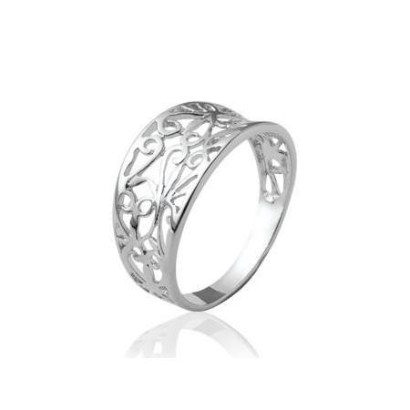 Bague ajourée en argent.