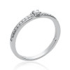 Bague solitaire accompagné