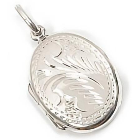 Pendentif cassolette argent.