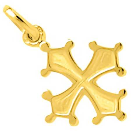 Pendentif croix plate pleine du Languedoc