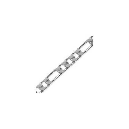 Chaîne en argent maille figaro 4 mm - Bijouterieonline.com