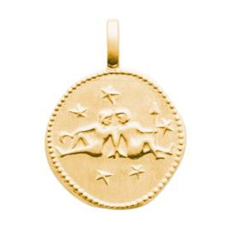 copy of Zodiaque Gémeaux médaille plaqué or