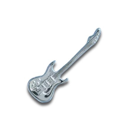 Pendentif guitare électrique en argent.