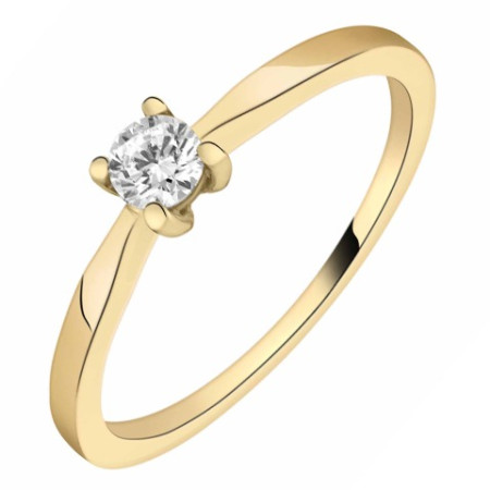 Solitaire diamant 0,19 carat