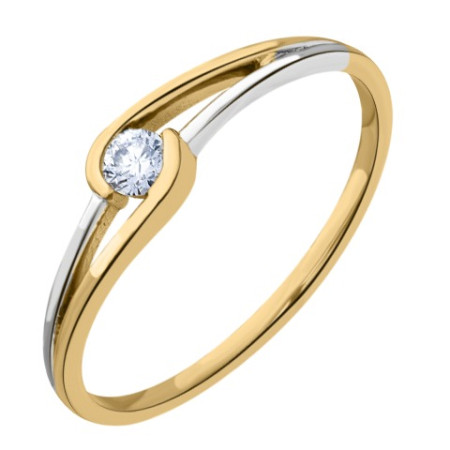 Solitaire diamant 2 ors