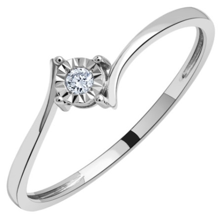 Solitaire diamant 0,031 carat