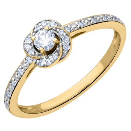 Bague fleur de diamants